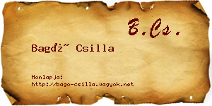 Bagó Csilla névjegykártya